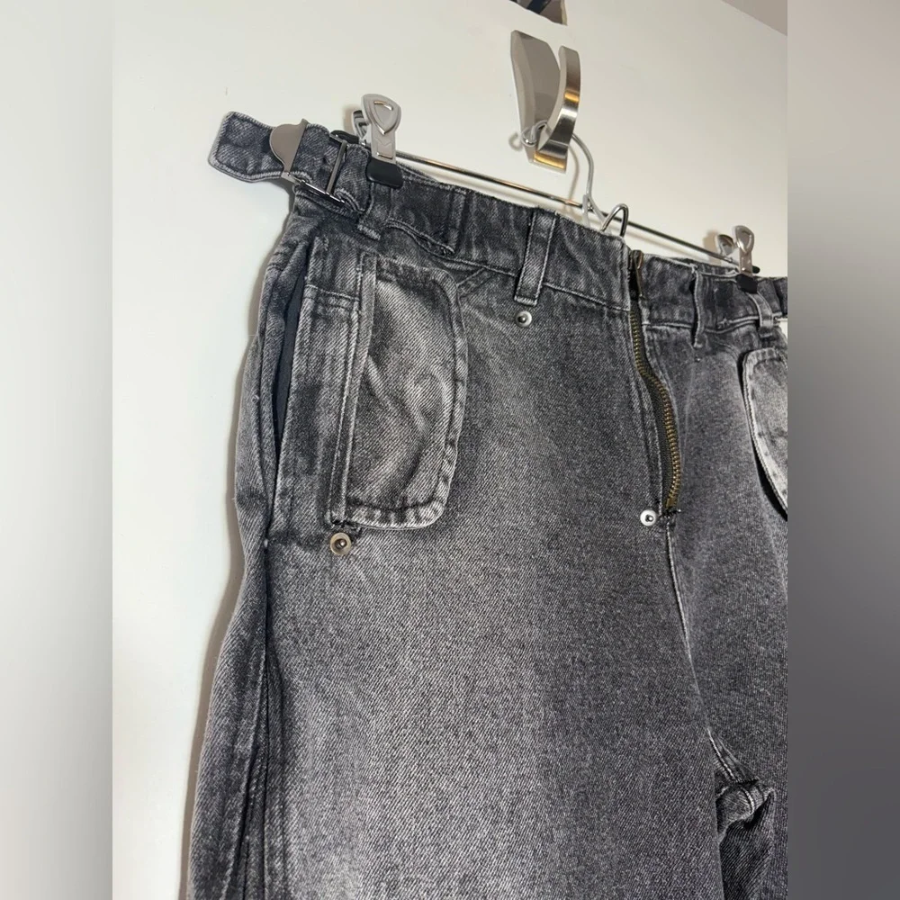 Fine Culture Jeans Men Sz S black  Loose Wide Baggy Street Grunge Skate